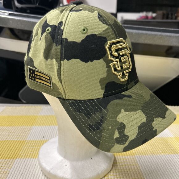 New Era SF Giants Armed Forces Day Camo On-Field 59FIFTY Hat Green - Picture 7 of 13